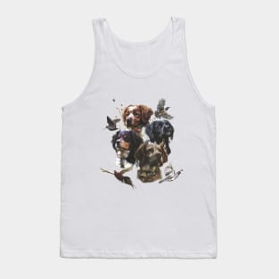 The Brittany Spaniels , Bird Hunting Season Tank Top